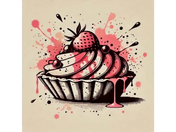 Download Inkblot-style Dessert, Abstract Splashes - Style Collection