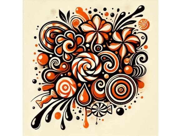 Download Inkblot-style Candy Swirl with Abstract - Style Collection