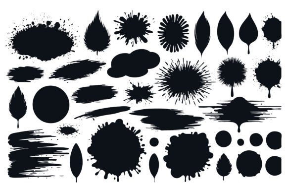 Download Scrawls and Blots Vector Illustrations - Illustrations Collection