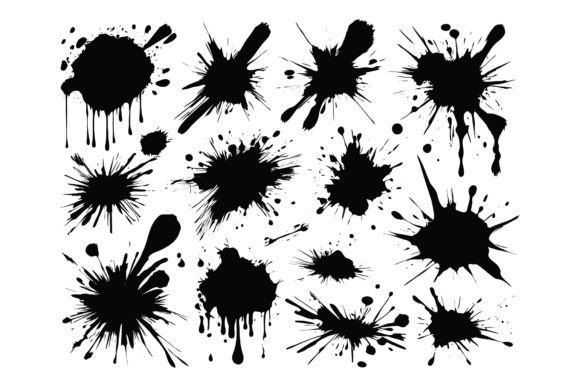Download Scrawls and Blots Vector Illustrations - Illustrations Collection