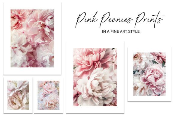 Download Pink Peonies Fine Art Style Wall Prints - Style Collection