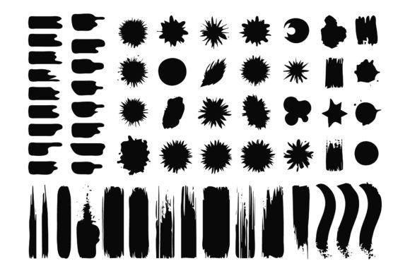 Download Scrawls and Blots Vector Illustrations - Illustrations Collection