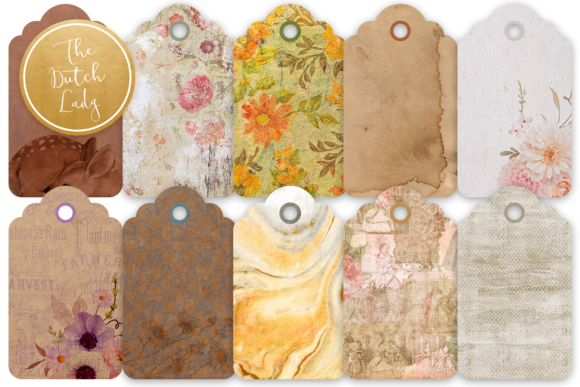 Download Label &amp; Tag Clipart Set Earth Tones - Clipart set Collection